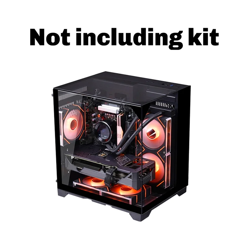 AC57-PC Case Sea View Room Gaming Computer Desktop M-ATX Motherboard Double-Sided Tempered Glass PC Gamer Cabinet
