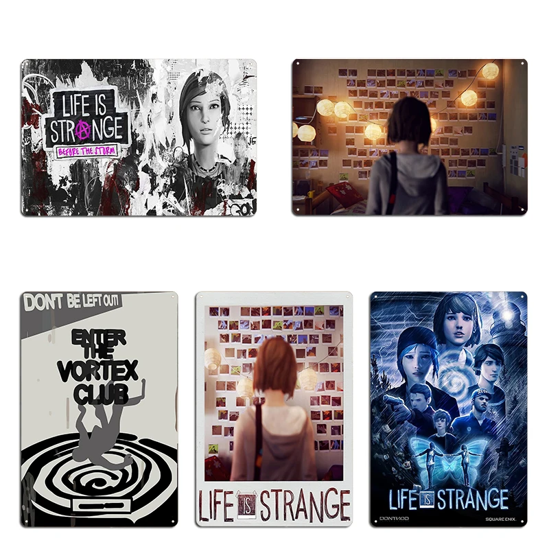 Enter the Vortex Club Life is Strange Game Awesome For Movie Fans Poster Metal Plaque Cinema Classic create Tin Sign Poster