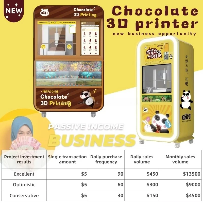Commercial DIY 3D Chocolate Printer Automatic Chocolate Forming Printing Equipment For Food Business