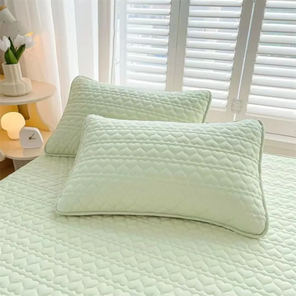Cotton Pillow Cover Isolation Layer Head Oil Pillow Case Protector Anti Mite Sweatproof Pillow Core Protection Household