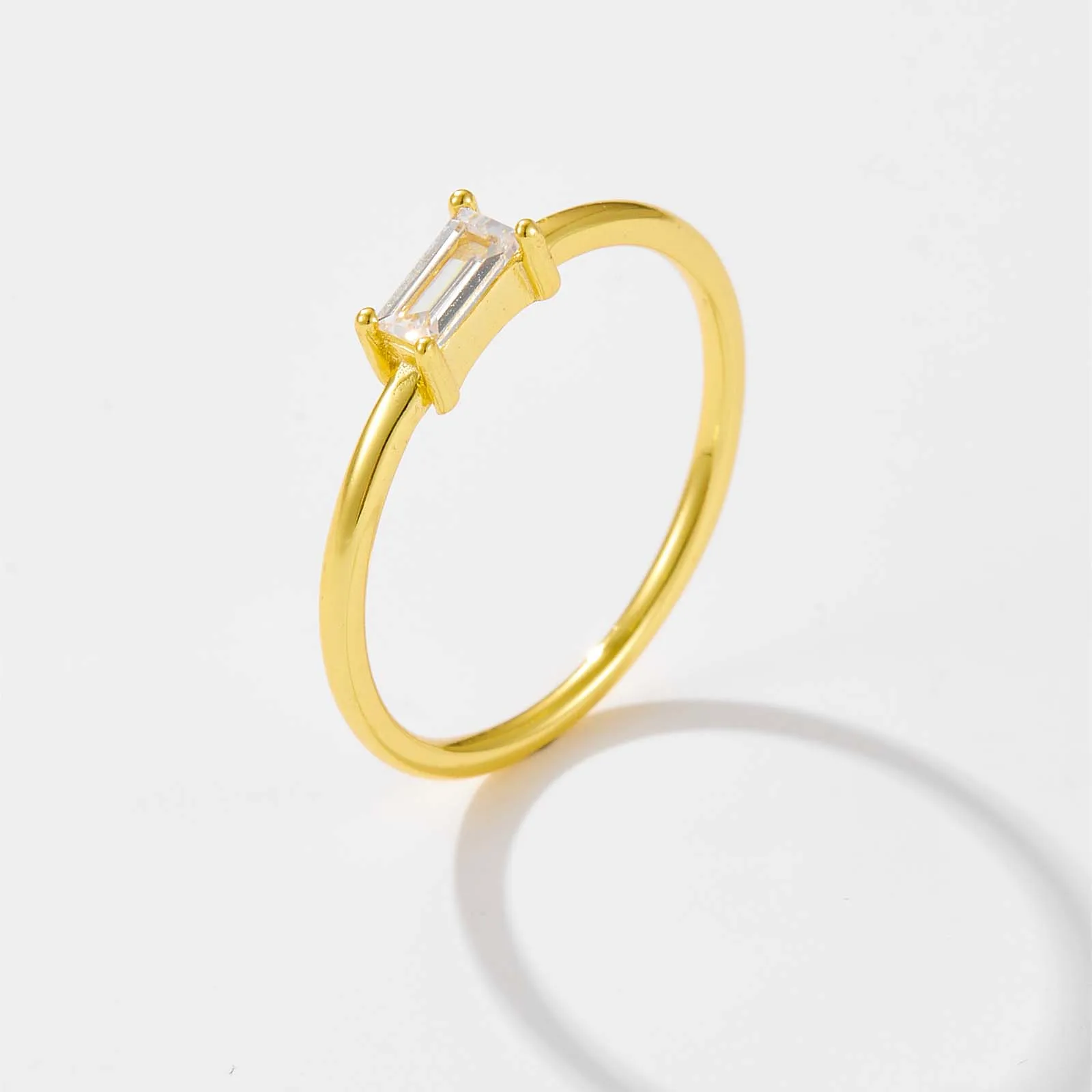 ANDYWEN 925 Sterling Silver 1.5mm Rainbow Ring Slim Round Women Luksusowa kolorowa biżuteria z cyrkoniami CZ w 2020 roku Fashion Statement — zdjęcie 3