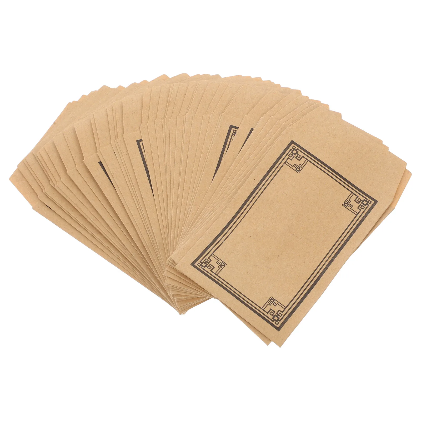 

50pcs Kraft Envelopes Self Adhesive Small Cash Envelopes for Money Coin Plant Seeds Office Supplies Craft Items