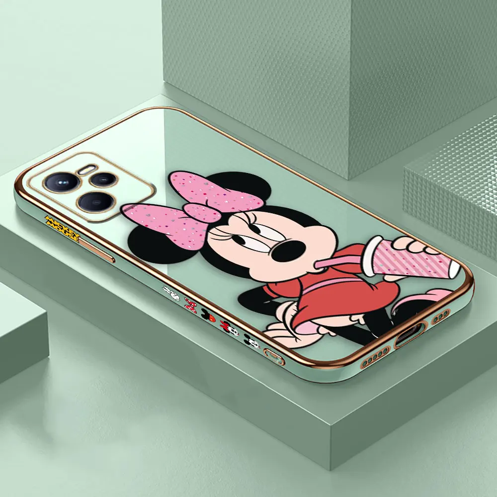 Cover Smooth E-TPU Phone Case REALME GT 2 NEO3 MASTER 7 8 8I 9 9I 10 11 PRO C21Y C30 C33 C35 C53 C55 5G Case Cute M-Minnie Mouse