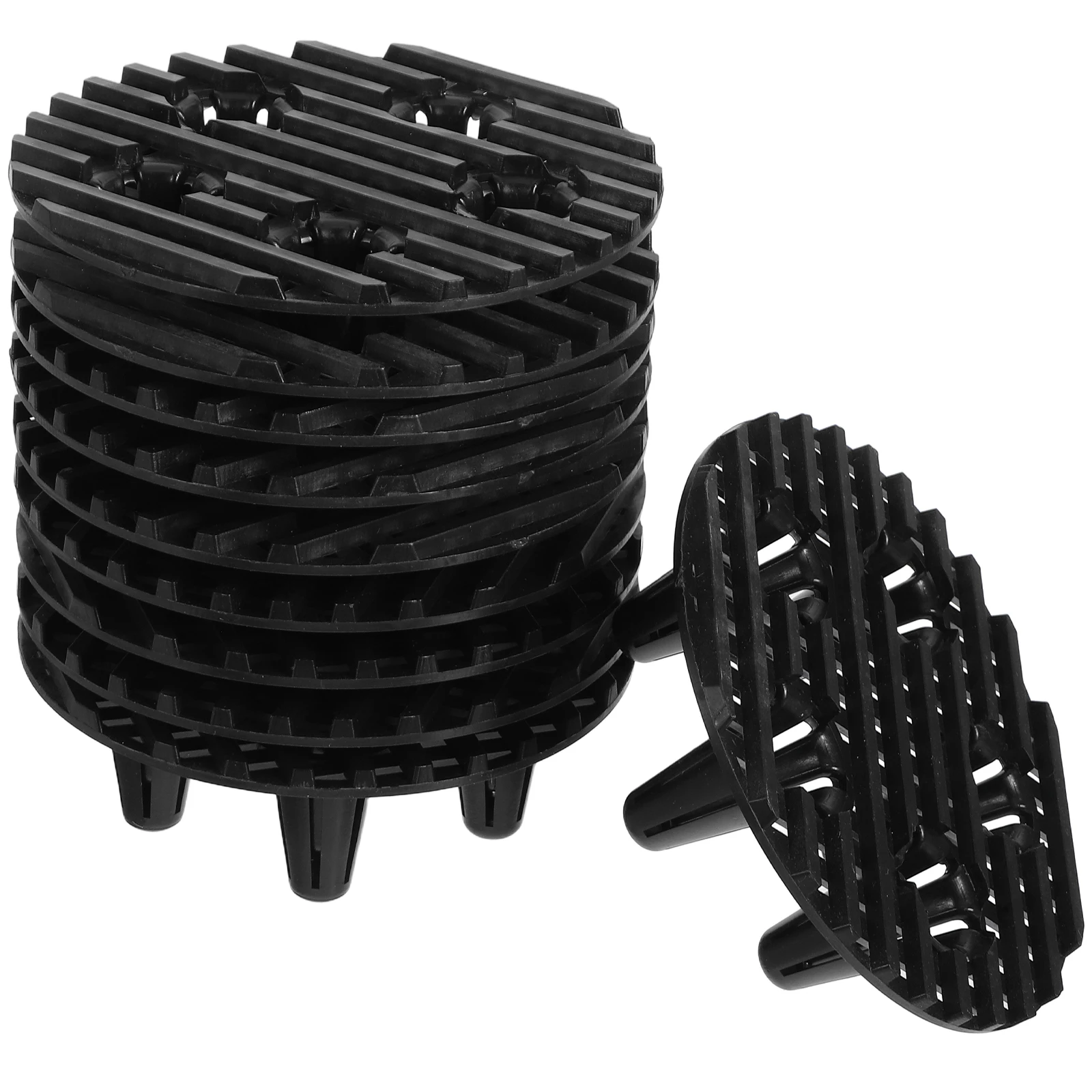 

10pcs Plastic Flower Pot Feet Durable Garden Elevator Stand For Indoor Outdoor Pots Root Protection Ventilation Planter Base