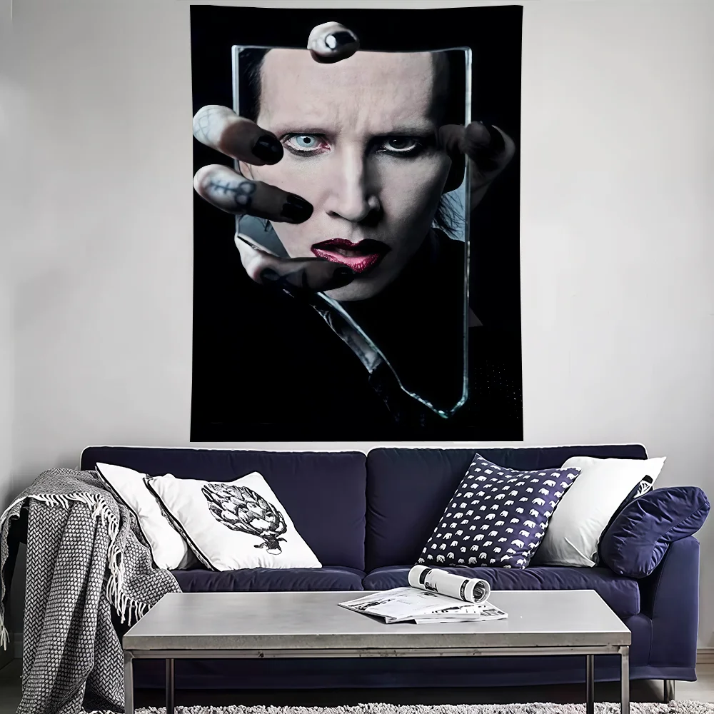 Singer M-Marilyn M-Manson flag Suitable For Dormitory Room Outdoor Gift Party Decoration Picnic Camping festival