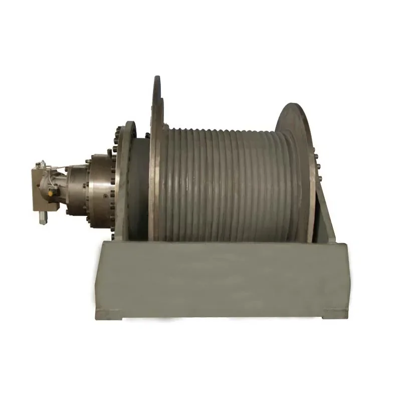 cross-border hydraulic winch with free lowering function