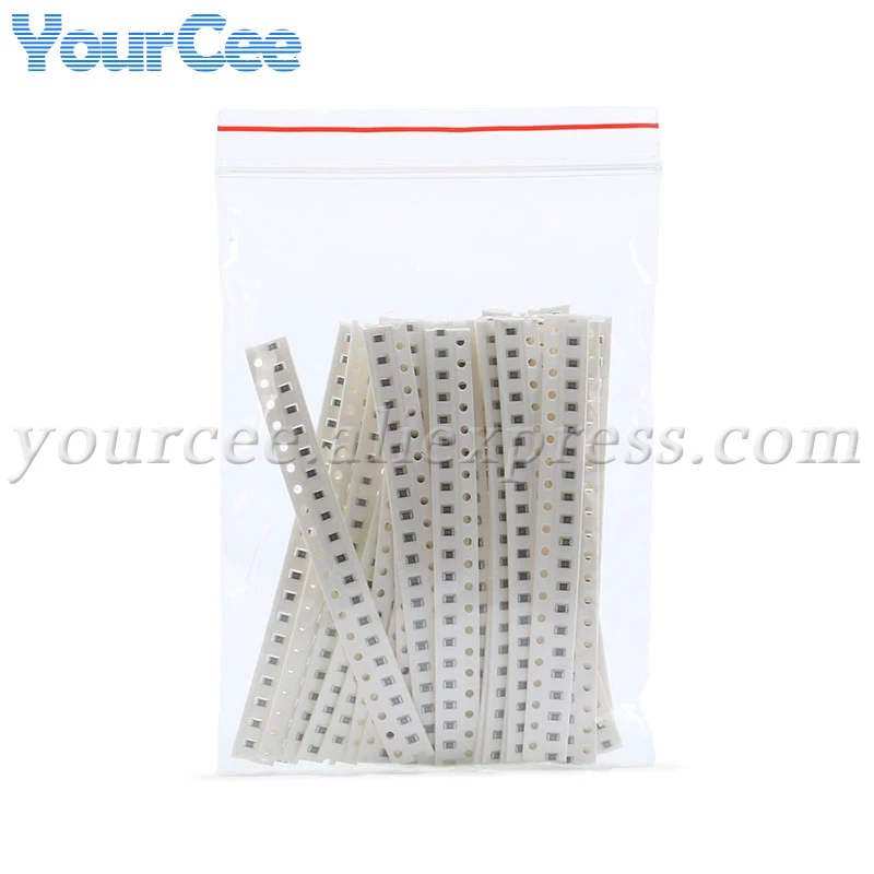 420-500pcs 0805 5% SMD Resistor Kit 0-39R 43-560R 620-12K 15K-220K 240K-5.1M ohm DIY Assorted Electronic Component Resistancce