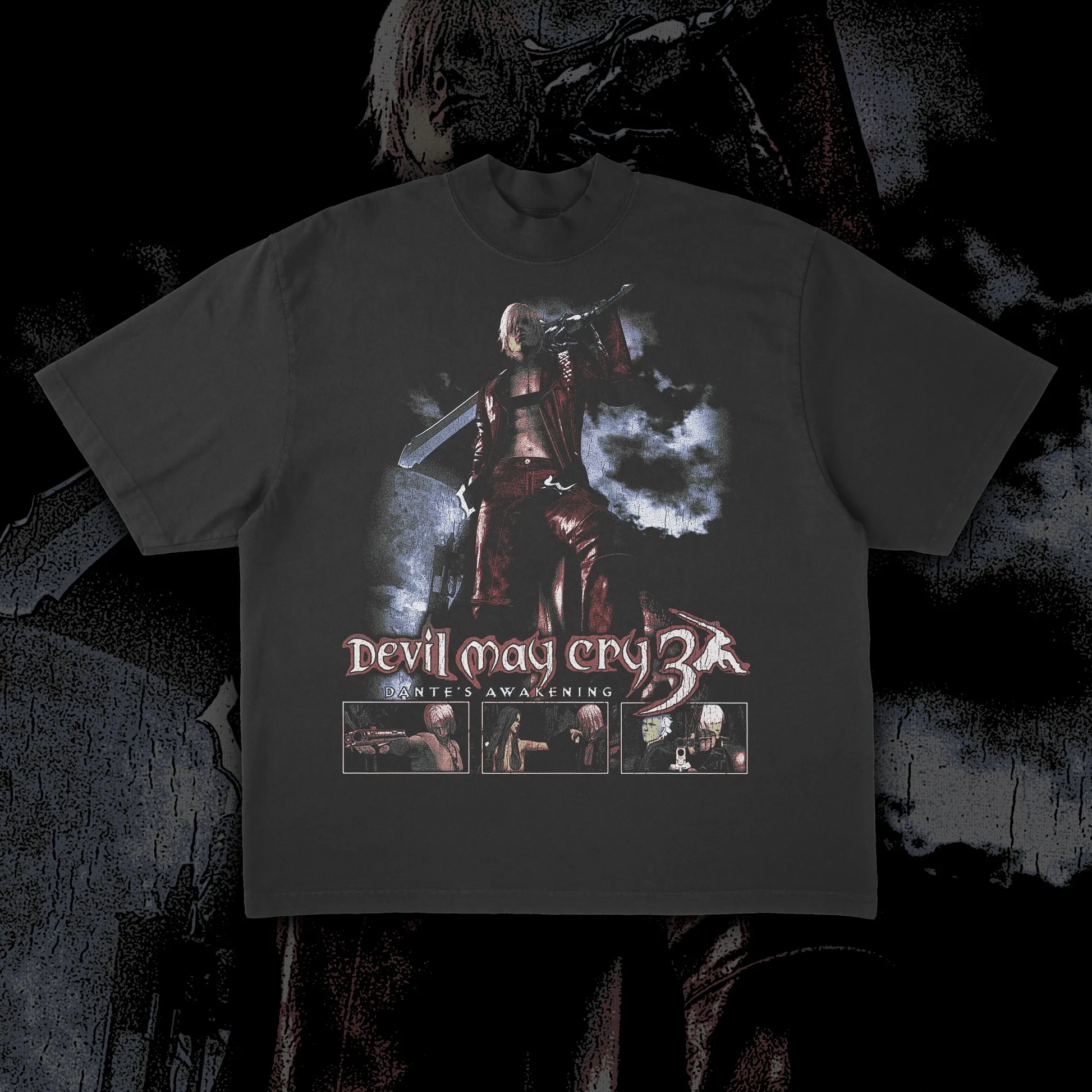 Women T-shirts Ovesized Y2k Devil May Cry Heavyweight Crop Top Oversize T-Shirt Female Male Unisex Short Sleeves Cotton Clothing
