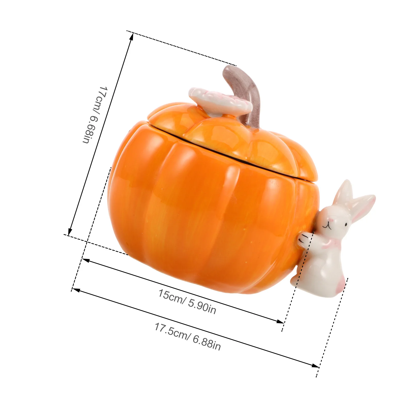 السيراميك اليقطين تخزين جرة غطاء الخريف الحلوى الحاويات الزخرفية صندوق مجوهرات المطبخ منظمة الخريف علبة كوكي