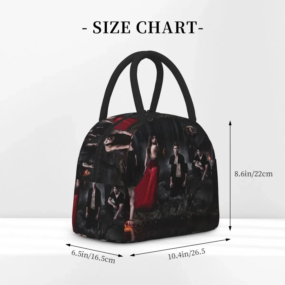 The Vampire Diaries Insulated Lunch Bag for Women Children Leakproof Food Boxes Thermal Lunch Box Tote