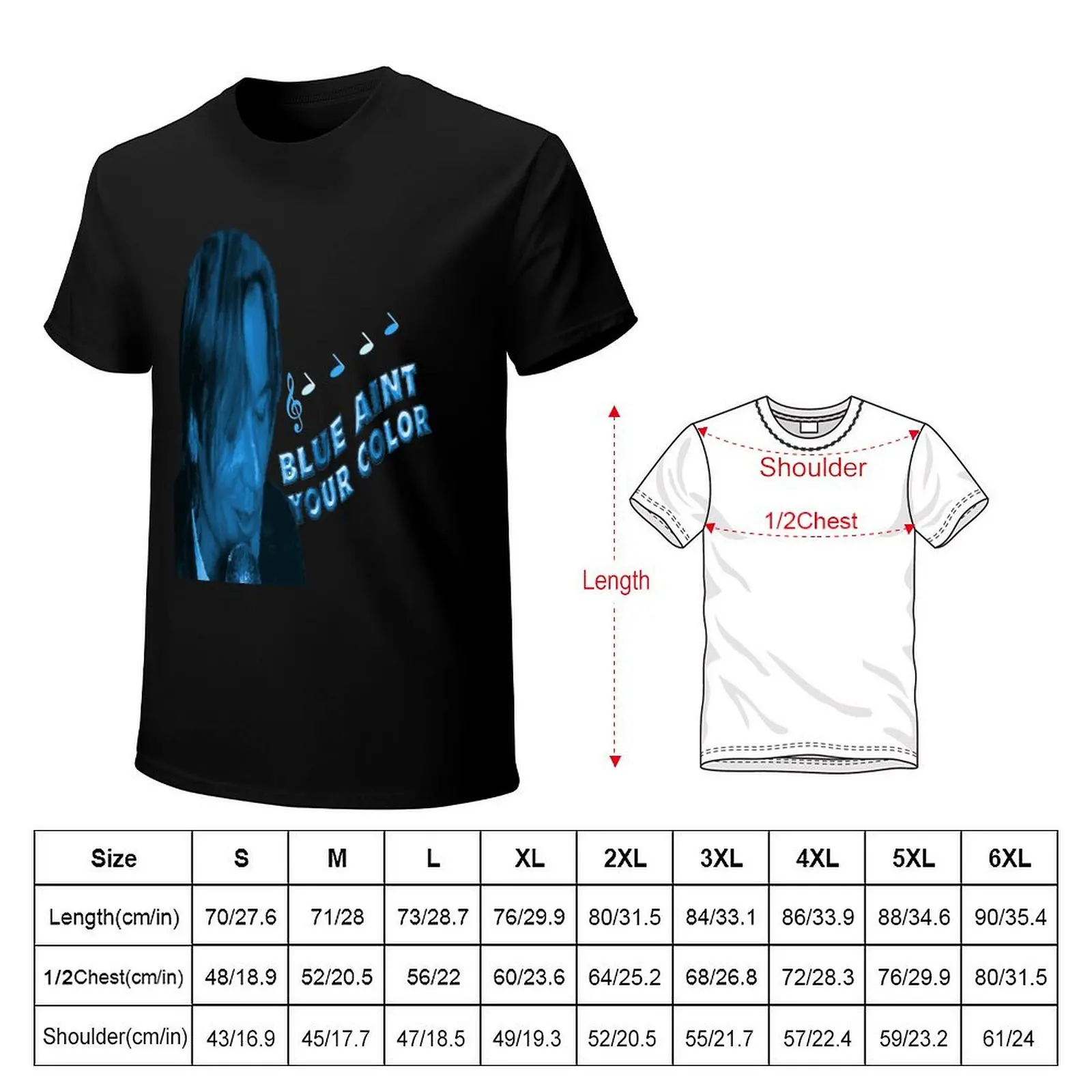 Blue Aint Your Color T-Shirt Basic Short Sleeve T-Shirt for Men