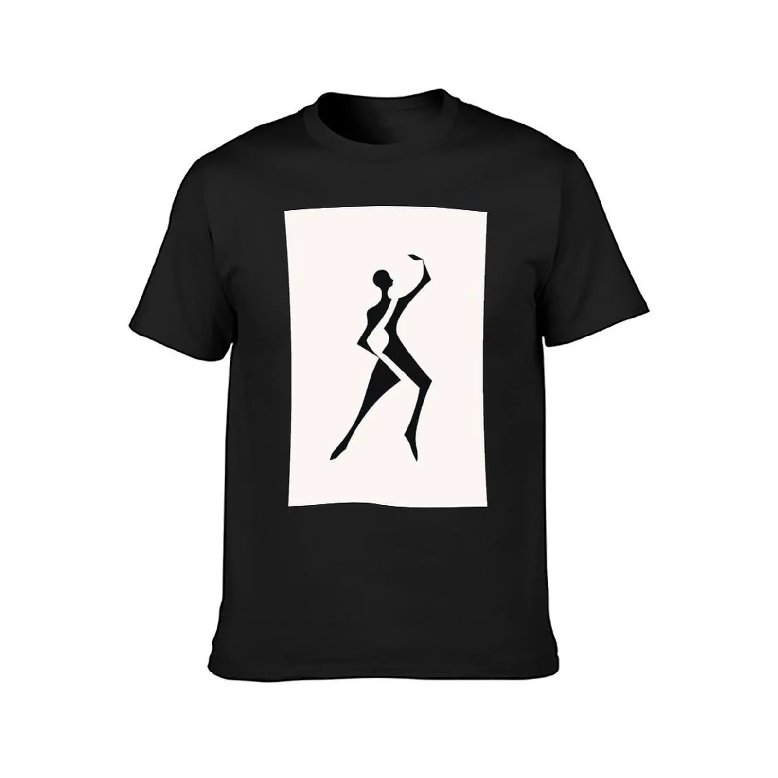 Dancer in the abstract. Black and white image of a dancer posing T-Shirt vintage heavyweights Short sleeve tee men