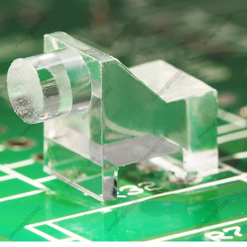 100PCS For SLP SMD 90° Right Angle Light Pipe, PC Transparent Flat & Round Head Light Guide Bar