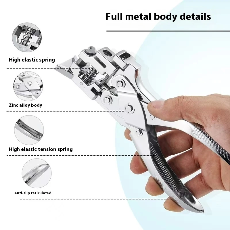 PVC Plástico Multifuncional Hole Puncher, ID Cutter, Paper Tag Tool, Alicate Buraco, Identidade Puncher, Punch Papelaria, Material de Escritório