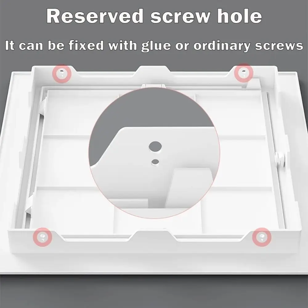 Mew White Access Panel Door Plastic Self-adhesive Inspection Hole Wall Access Doors Doors Wall Ceiling