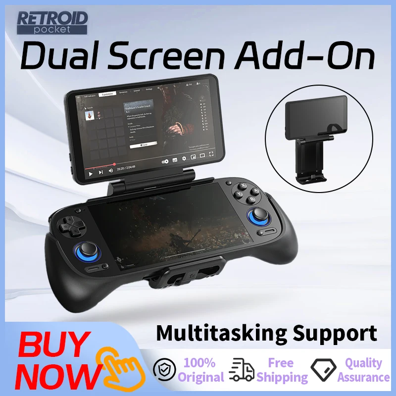 

Дополнительный двойной экран Retroid, расширяющий 5,5-дюймовый Oled-экран, задний зажим с разъемом TypeC для RP4Pro/RP Mini/RP MiniV2/RP5