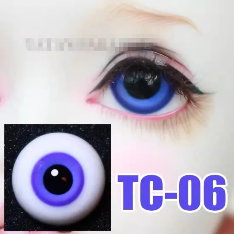 Bjd Doll Eyes Purple Layered Grain Glass Eyeball  1/6 1/4 SD.14mm 16mm 18mm  Free Box Doll Accessories GA53