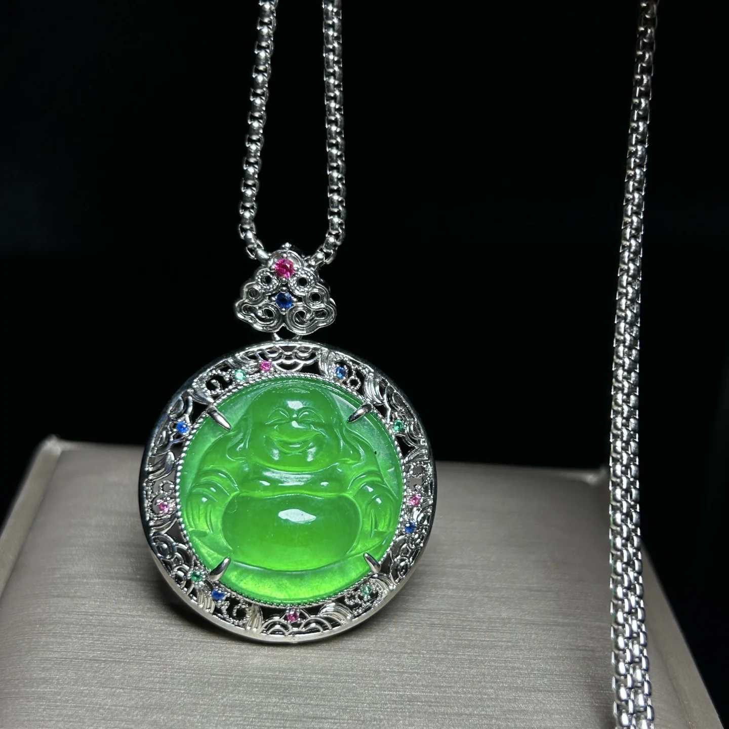 Real Natural high Ice  Jade Jadeite Carved Pendant&Necklaces