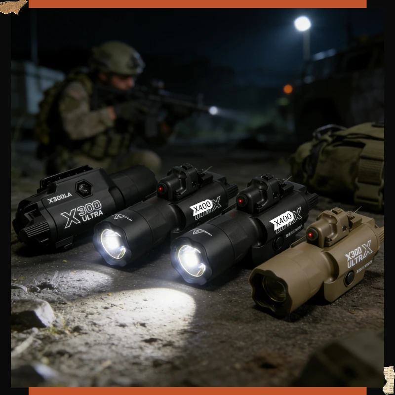 

Фонарь-стробоскоп X300U/X400 2026 (обновленная версия) для крепления на 20-мм планку, для страйкбола и охоты