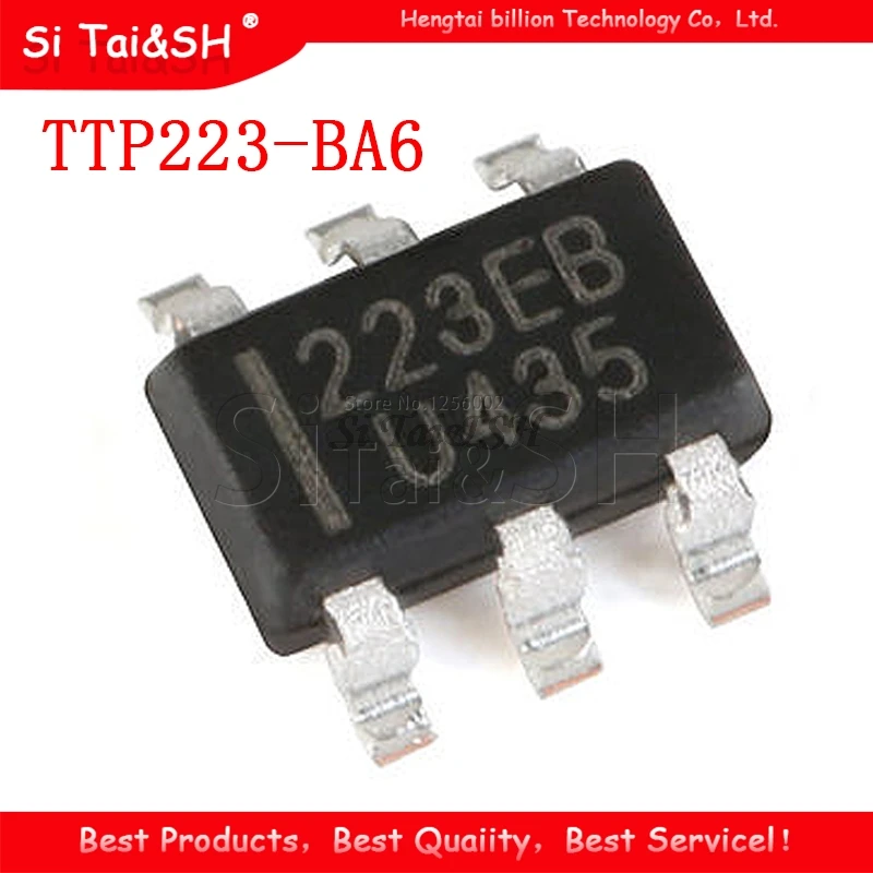 10PCS TTP223-BA6 SOT23-6 TTP223 SOT