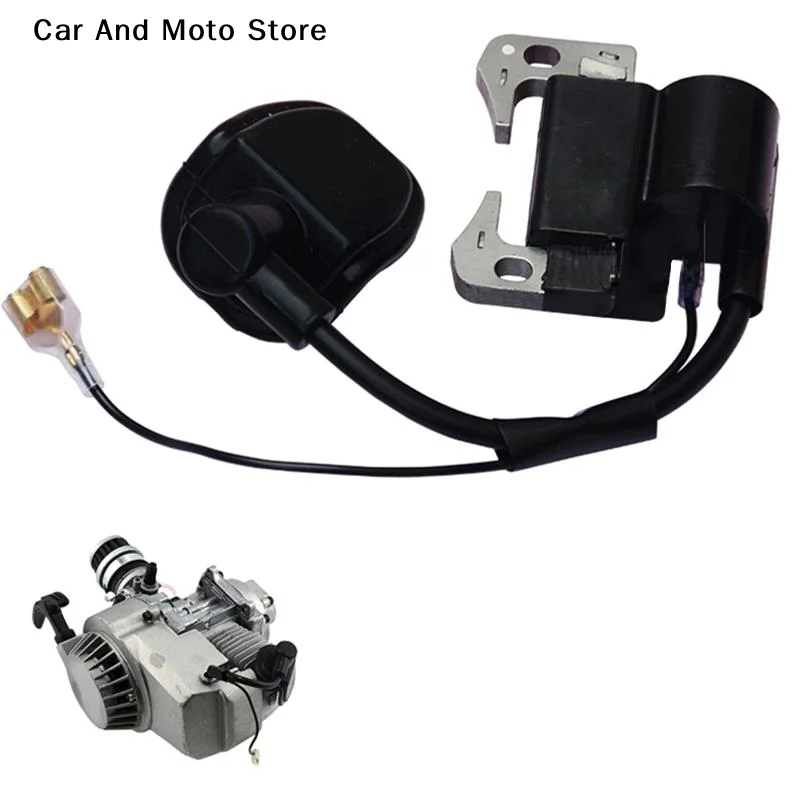 【CMO】1Pcs Mini Quad Pocket Dirt Bike ATV 2-Stroke Engine Parts Performance Black Ignition Coil For 43cc 47cc 49cc