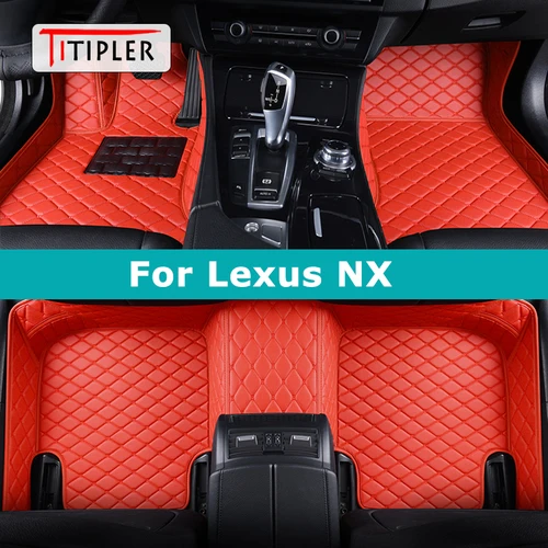 TITIPLER 맞춤형 자동차 바닥 매트, 렉서스 NX NX200t NX250 NX300 NX300h NX350 NX350h NX450h 용, 자동차 카펫 발 코체 액세서리 