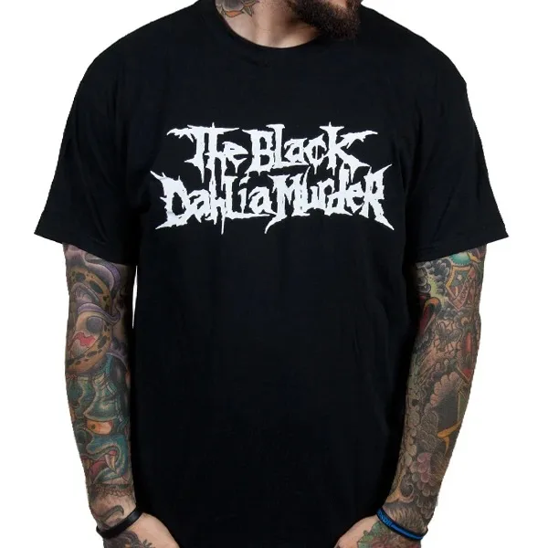 The Black Dahlia Murder Dark Cemetery Themed Print T Shirt, Stylized Dripping Skull Graveyard Sketch