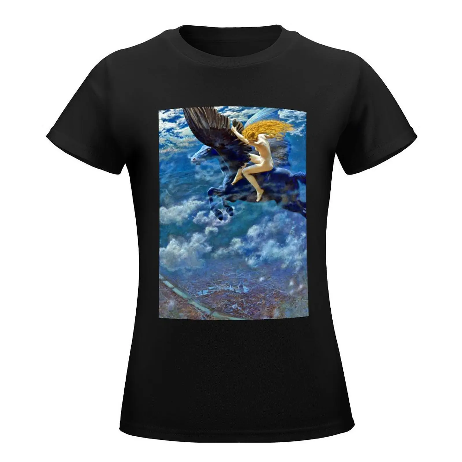 A Witch - Edward Robert Hughes T-Shirt animal print shirt for girls summer top t shirts for Women