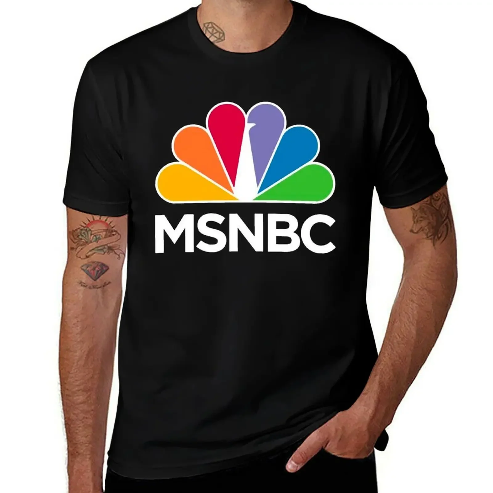 

MSNBC Logo Classic T-Shirt anime figures tops sports fans outfits for men