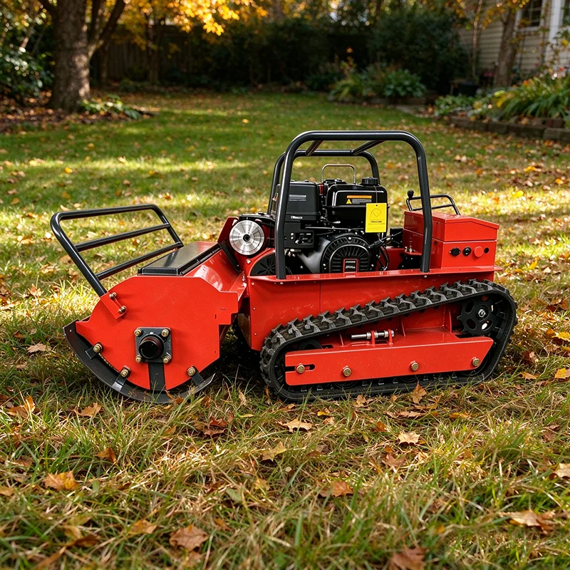 Heavy‑Duty All Terrain Remote‑Controlled Grass Mower Cordless Lawn Cutting Machine for Slope & Uneven Yard Ground