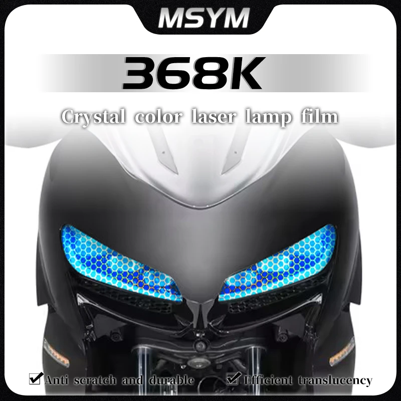 

Motorcycle Headlight and taillight film honeycomb laser sticker protective film accessories For ZONTES 368-K ZT368K 368K 2024