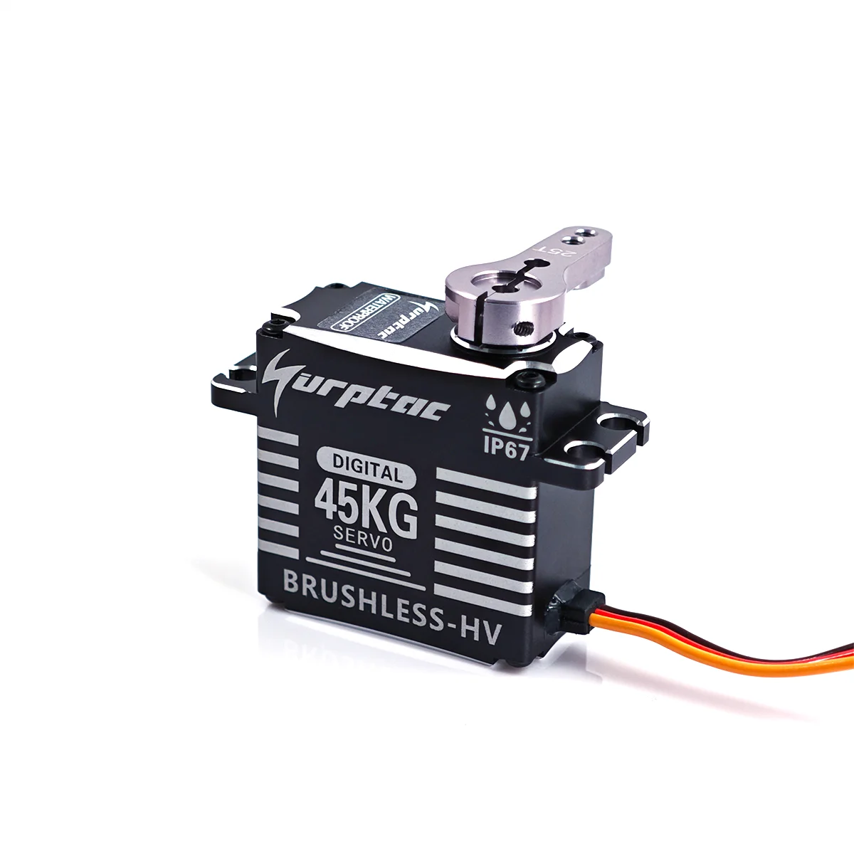 45kg Waterproof Servo IP67 180/270/360 Magnetic Sensor High Torque Brushless Digital Servo Full Metal Gear for 1/8 1/10 RC Cars