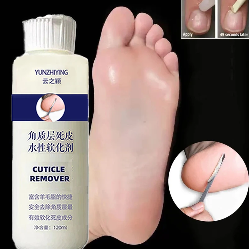 120ml Foot Exfoliation Softener Exfoliation Calluses Foot Mask Anti-crack Heel Enhancer Professional Nail Polishing Pedicure Kit