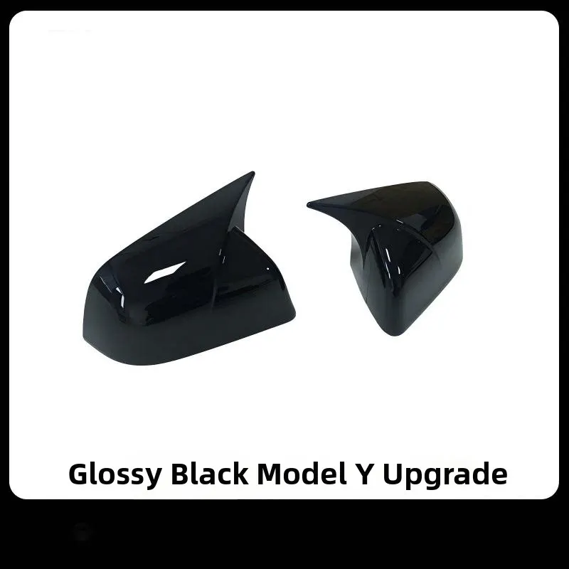 2PCS For Tesla New model Y Juniper 2025+ Rearview Mirror Covers Carbon Fiber look Rear View Protection Shell Car Accessories