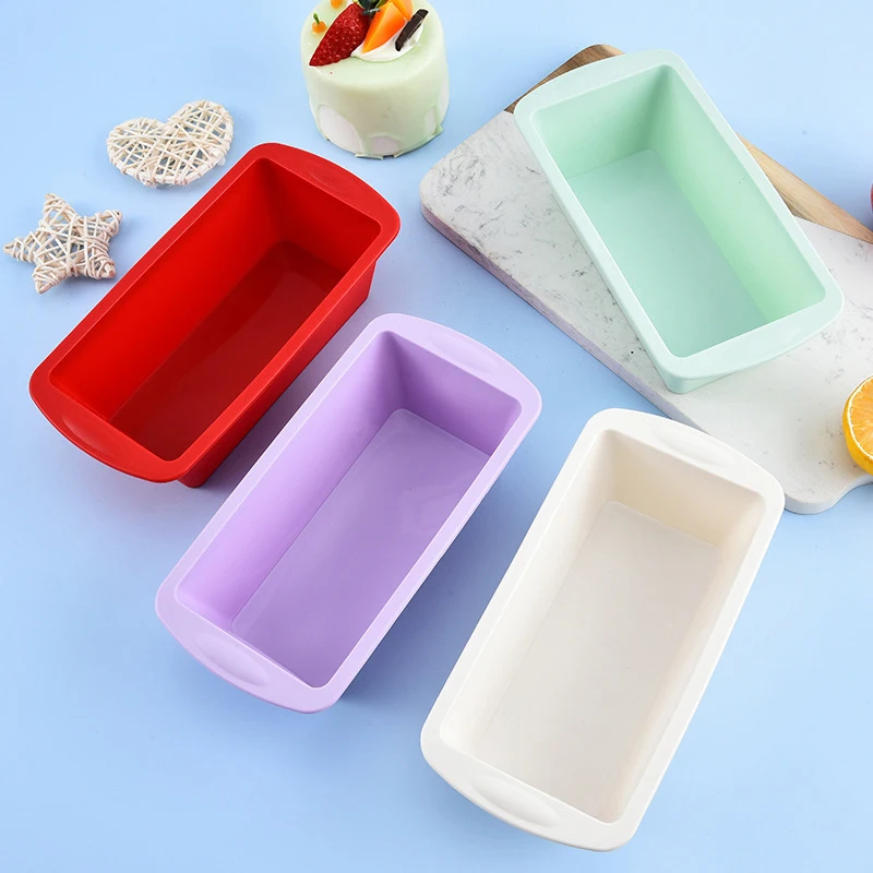 DIY Non-Stick Silicone Easy Release Cake Pans Pastry Tools Mould Rectangle Bread Toast Baking Molds Kitchen Cooking Tool