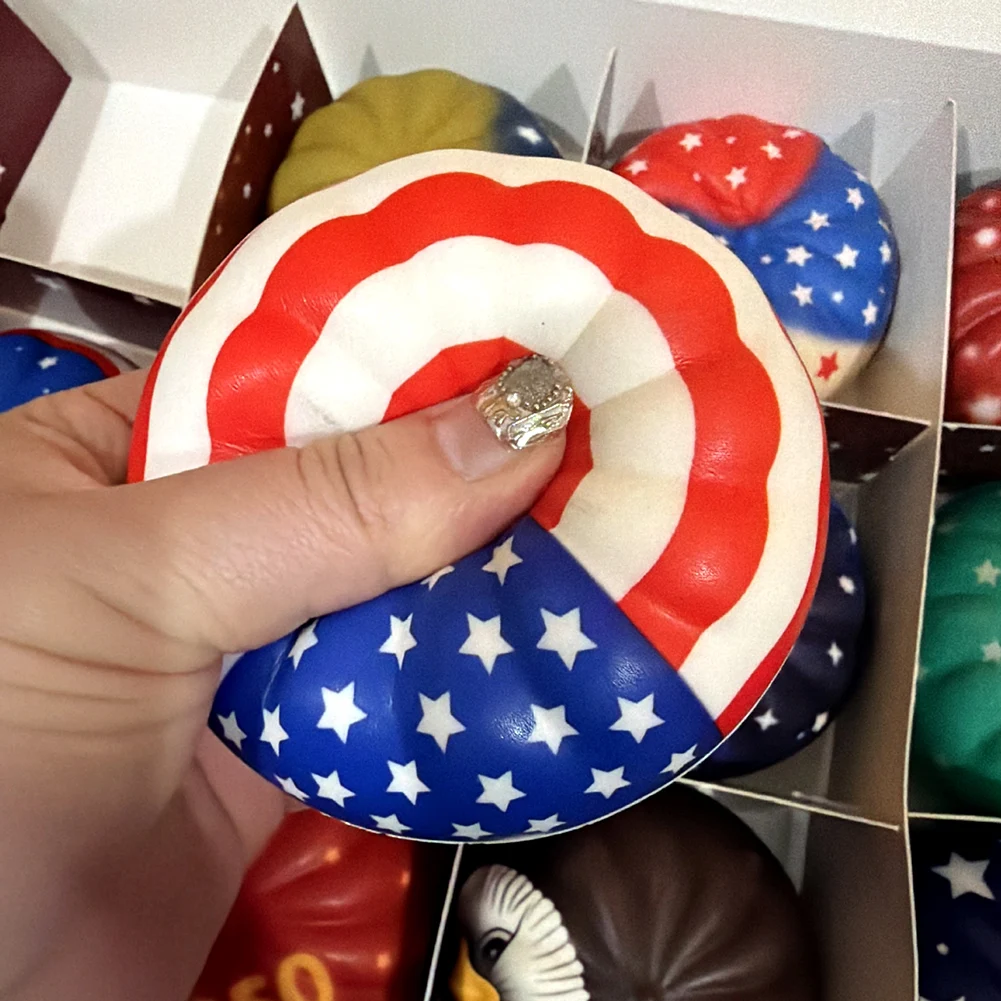 250th USA Anniversary Liberty Dumplings 12pc Gift Set 1776-2026 Eagle Statue Squishy Toy Independence Day Commemorative Gift