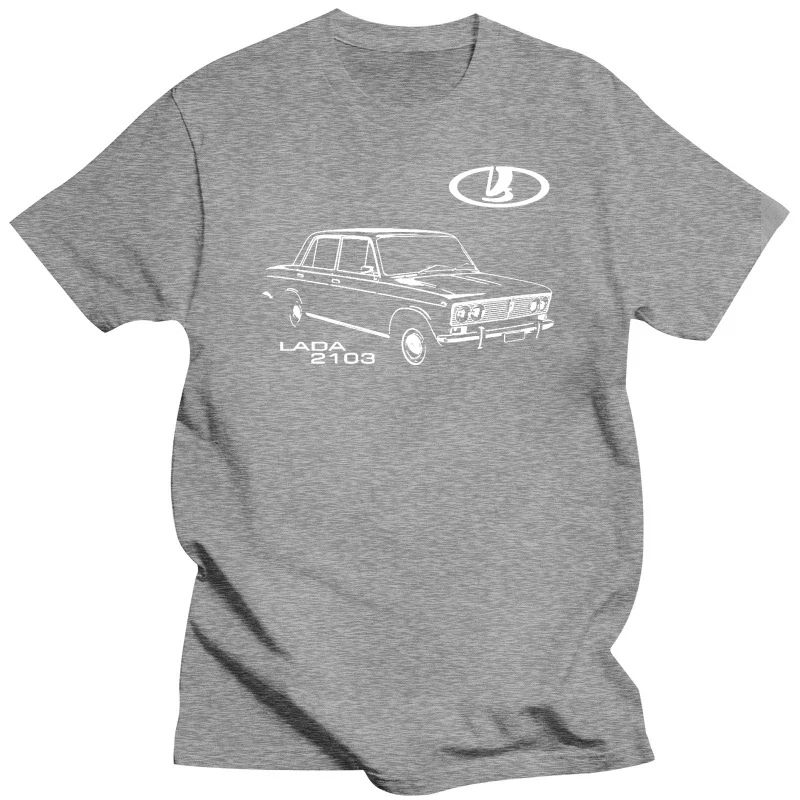 2024 NEW T-Shirt Lada 2103 Vaz Russian Car Auto Car Vintage T Shirts Fashion O-Neck Casual High Quality Casual Tee Shirts