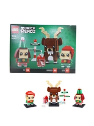 LEGO 40353 Brickheadz Reindeer, Elf and Elfie Building block Toy