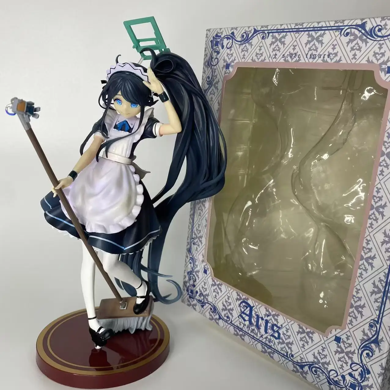 Blue Archive Tendou Aris Maid Figure Anime Model Doll Cute Game Lolita Girl Figurine Figurine Collect Toy Ornament Gift Custom