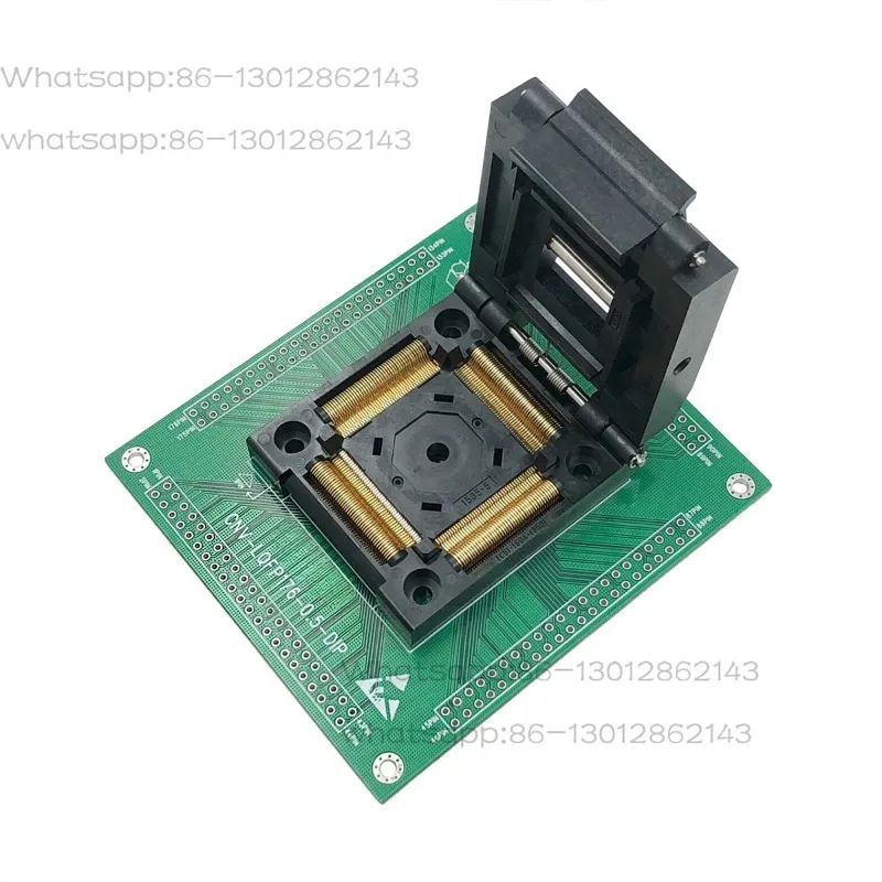 Clamshell LQFP176/DIP176 QFP176 TQFP176 CNV-LQFP176-0.5-DIP  0.5mm  IC Burning seat Adapter Test Socket test bench