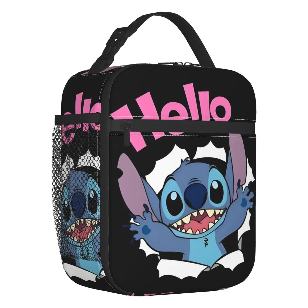 أكياس الغداء المعزولة بغرز مخصصة للنساء الكوميديا الكرتون المحمولة برودة الحرارية الغذاء علب الاغذية أطفال المدارس