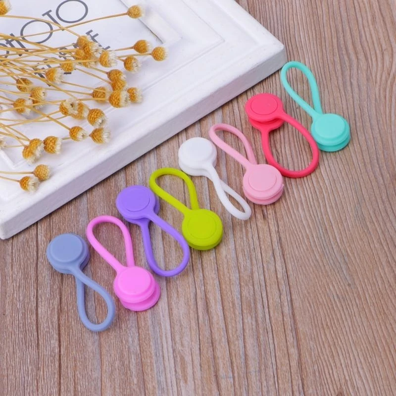 Enrollador cables brida súper fuerte, soporte cables escritorio, bridas gruesas para Cables, bobinadoras cables reutilizables 30cm