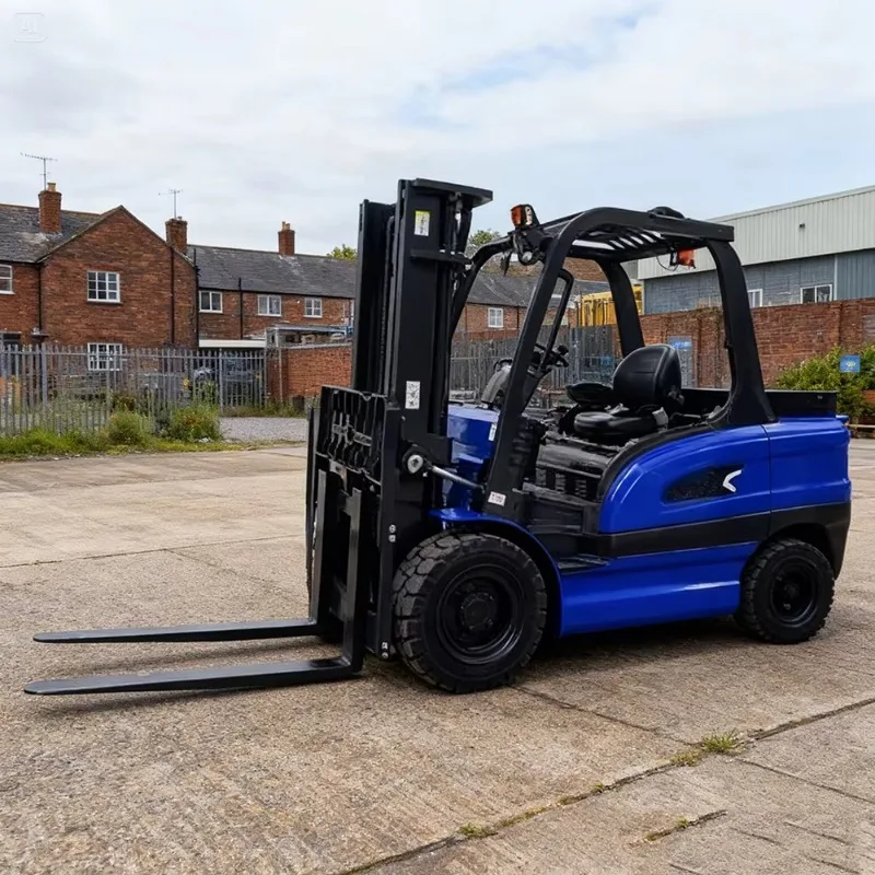 1/2/3-ton Narrow Aisle 4 Wheel Electric Forklift Compact Indoor Stable Secure Storage Material Handling Truck