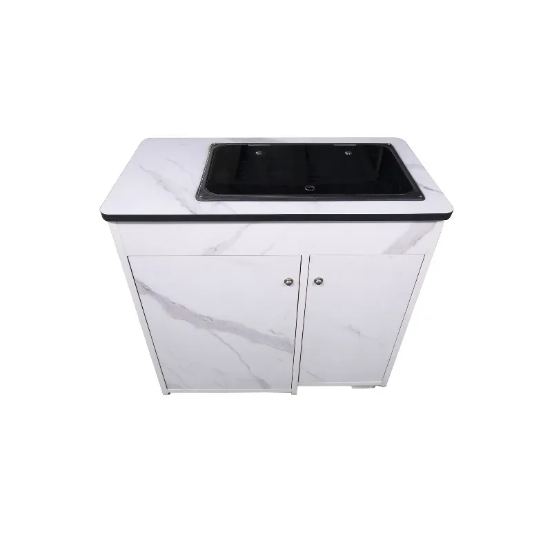 Marble Textured Lightweight Wood Panels Bed Car Kitchen Module with Sink Induction Cooker