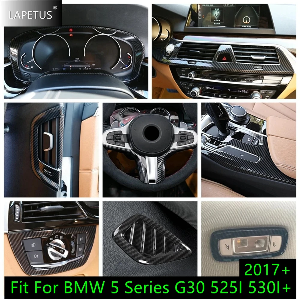 

Car Dashboard Frame / Head Light / Steering Wheel / Gear Shift Accessories Cover Trim For BMW 5 Series G30 525I 530I 2017 - 2023