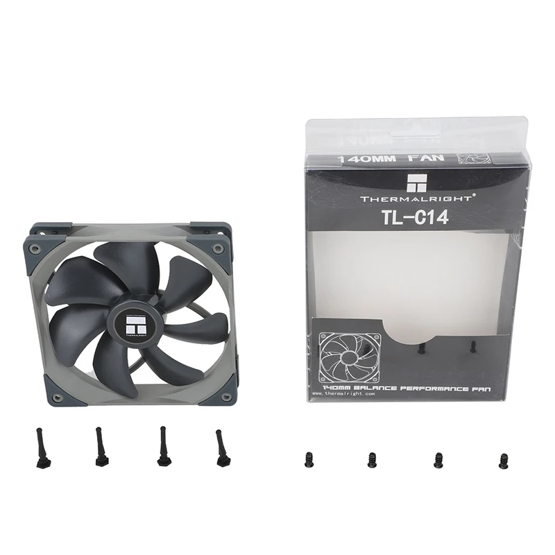 Thermalright-ventilador de refrigeração do computador, modelo tl-c14, 14cm, 4 polegadas, velocidade pwm1500, rolamento s-fdb