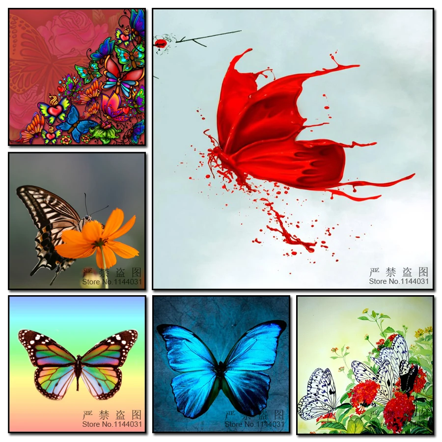 

Blood Butterfly 5D Diy Diamond Painting Animal Cross stitch kits full Square Home Decorative Diamond Embroidery ダイヤモンドアート