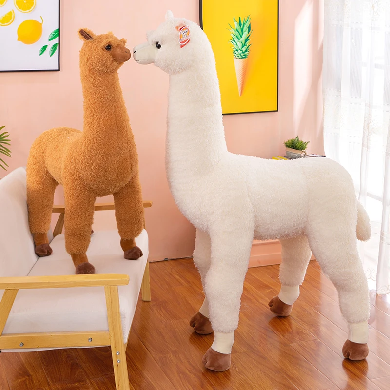 Imitation plush alpaca Toy Large ornaments Living room Shopping mall Wholesale Large Doll Gifts Birthday Opening DY10157