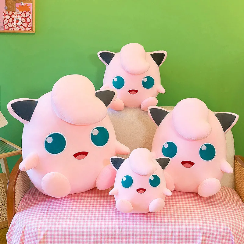 Pokemon Stuffed Jigglypuff Plush Toy 30-65cm Kawaii Large Soft Doll Sleeping Pillow Hug Birthday Party Gifts for Girl Room Decor