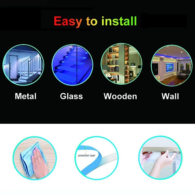 CMHI-10M Luzes de tira LED à prova d'água com controlador de 44 teclas Faixa de luz RGB que muda de cor flexível